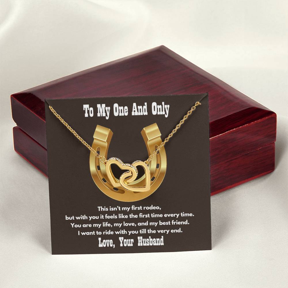 Rodeo Life Interlocking Hearts Necklace