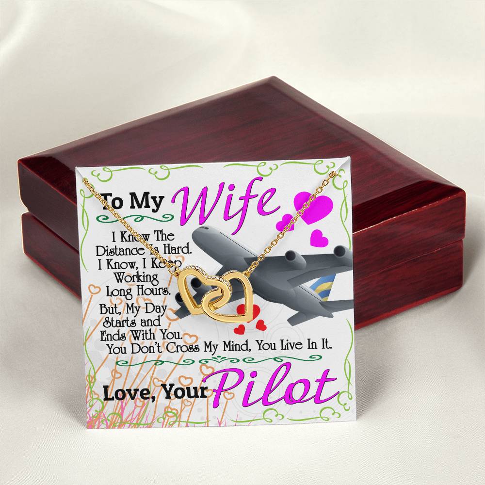 Pilot'S Wife - Interlocking Heart Necklace Interlocking Hearts Necklace
