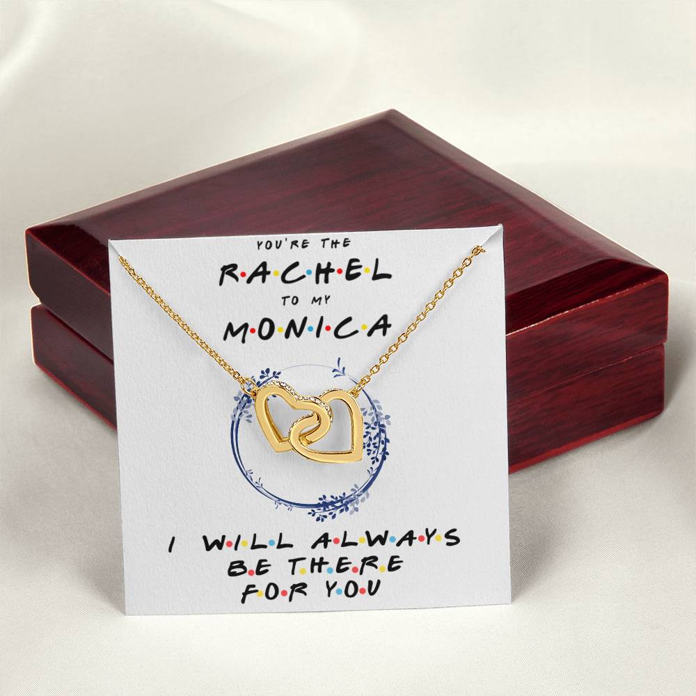 You'Re The Monica To My Phoebe Necklace Gift Bestfriend Birthday Gift Best Friend Gifts Friends Tv Show Necklace Friendship Necklace Interlocking Hearts Necklace