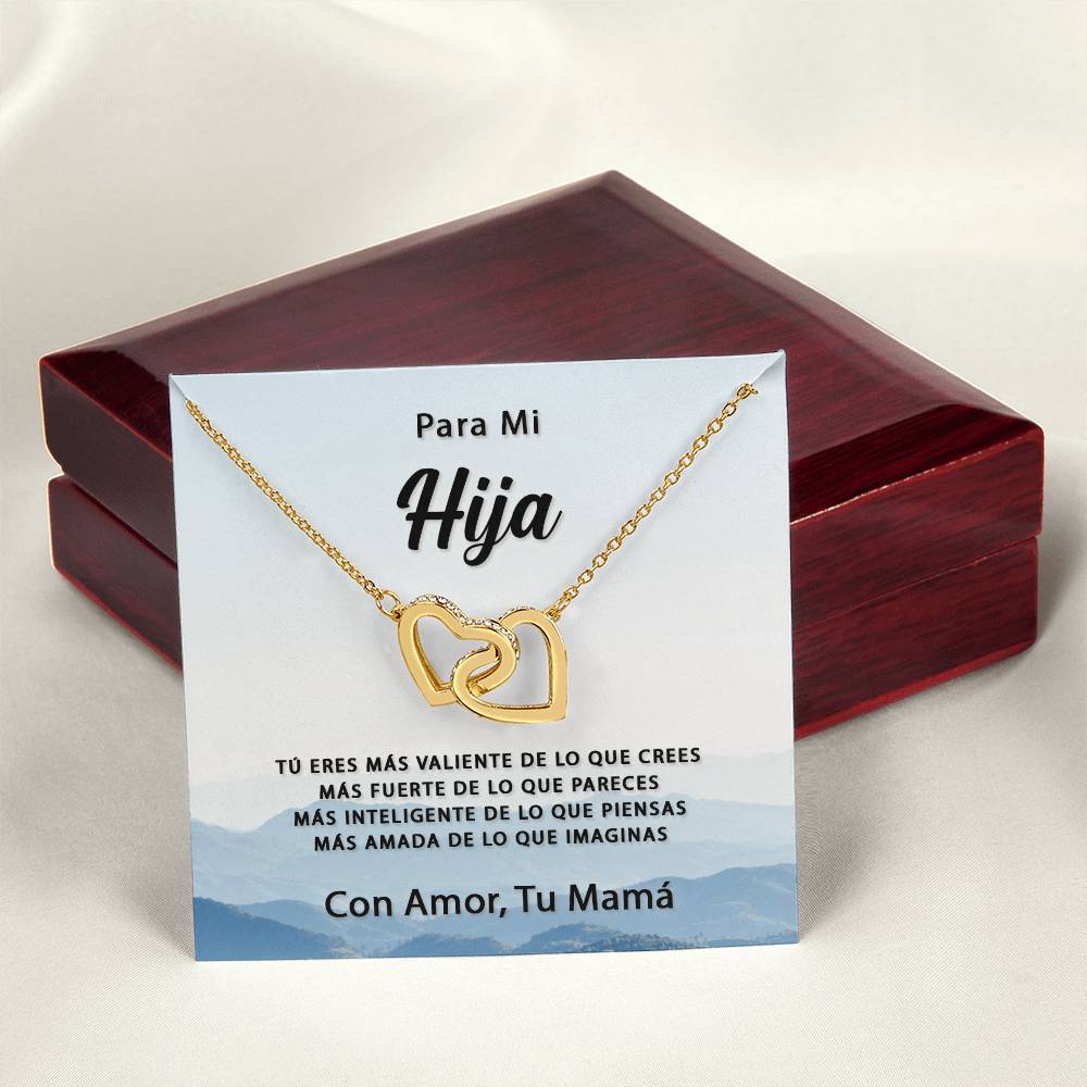 Mas Amada De Lo Que Imaginas Interlocking Hearts Necklace