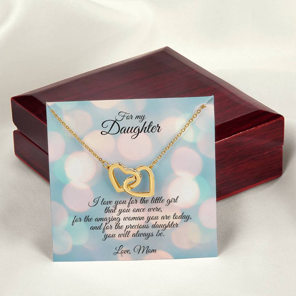 Connected Hearts Necklace Interlocking Hearts Necklace