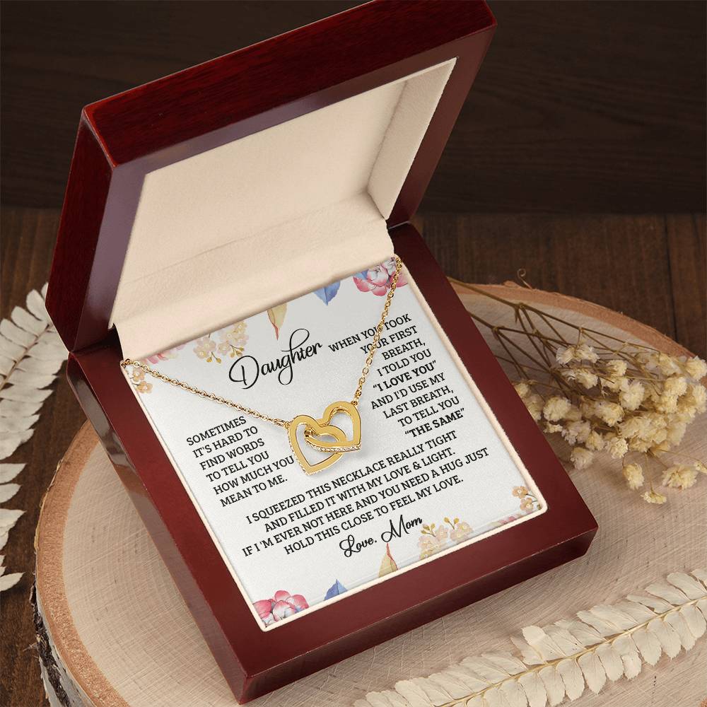 Use Last Breath Interlocking Hearts Necklace