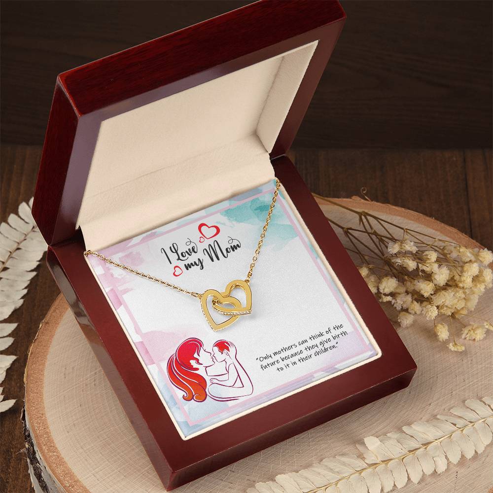 Wishing You Happy Mother'S Day - Necklace Interlocking Hearts Necklace