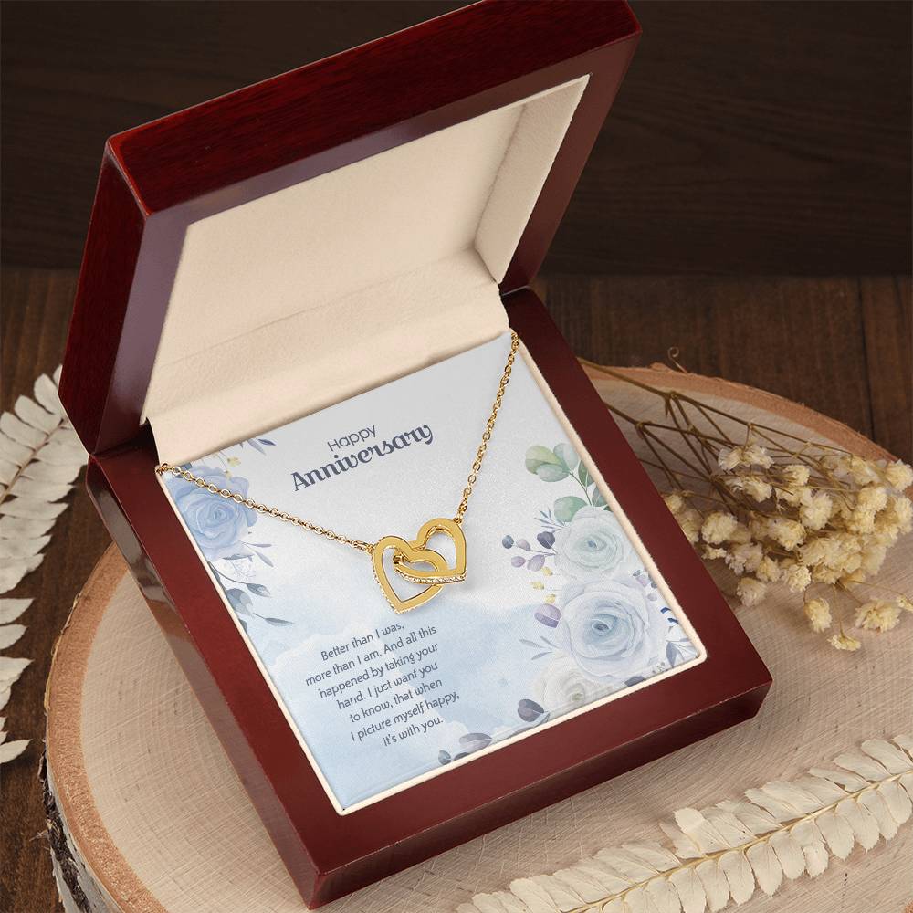 Anniversary Edition Happy With You - Interlocking Hearts Necklace