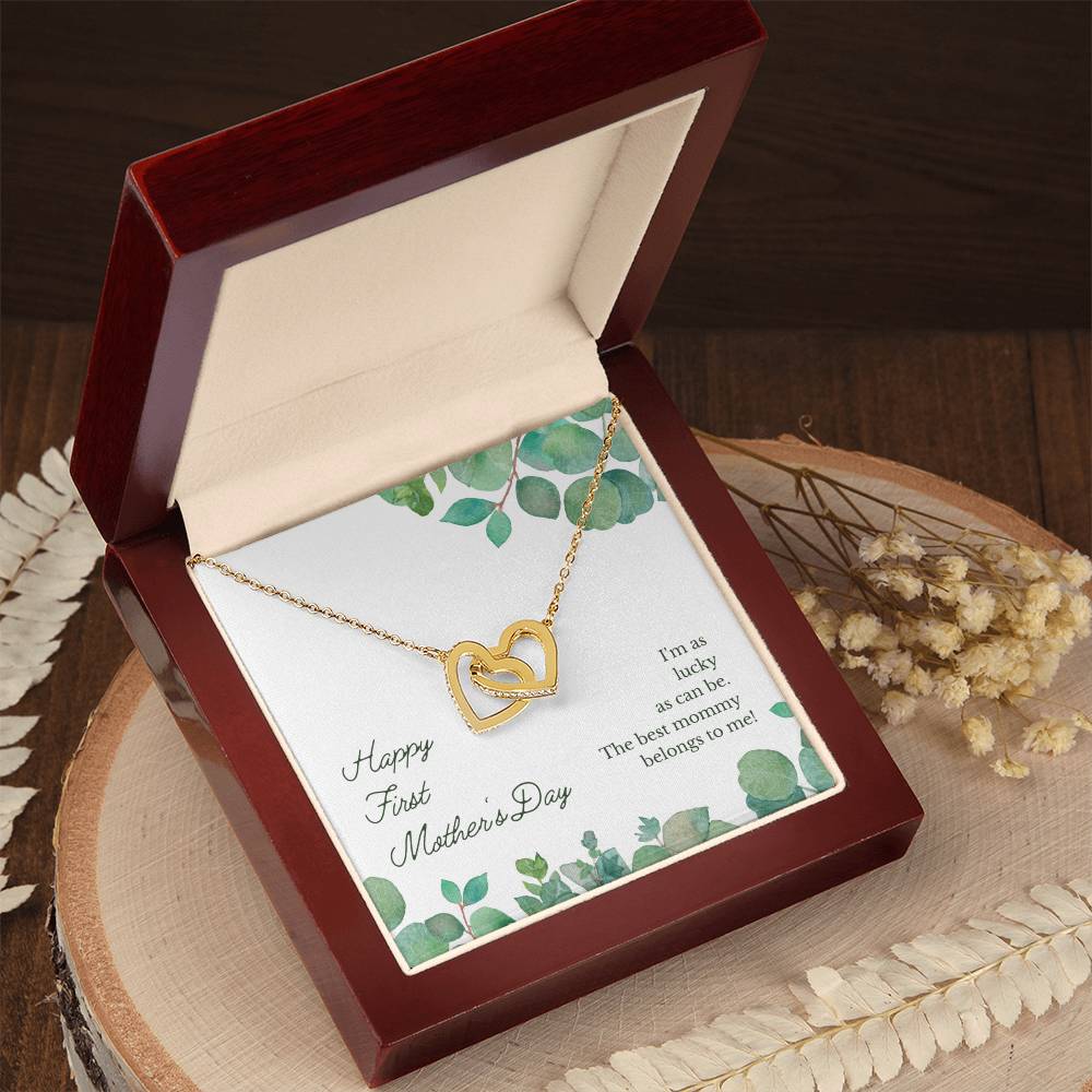 Mother'S Day Interlocking Hearts Necklace