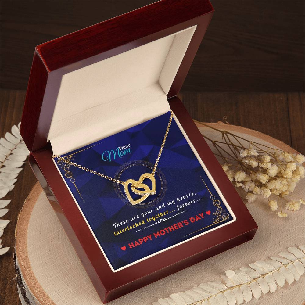 Interlocked Heart Necklace For Mothers Interlocking Hearts Necklace