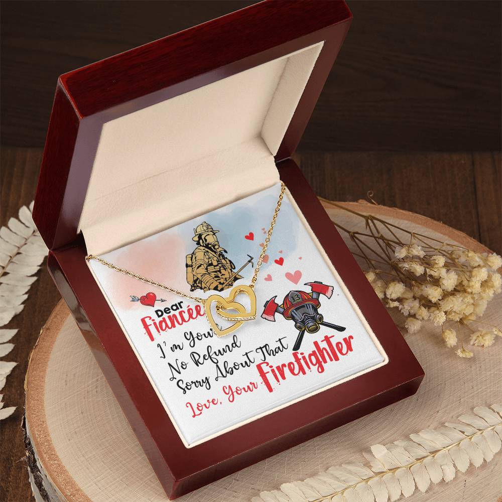 Firefighter'S Fiancée - Interlocking Heart Necklace Interlocking Hearts Necklace