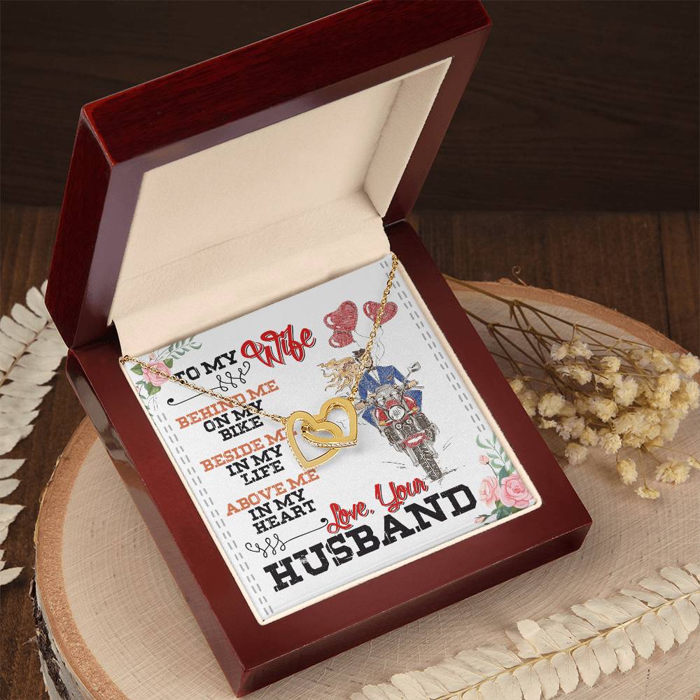 Biker'S Wife - Interlocking Heart Necklace Interlocking Hearts Necklace