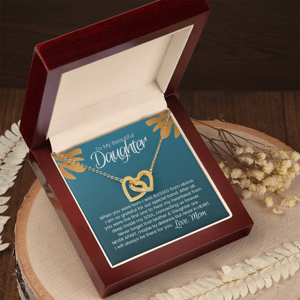 Mother Daughter Bond Connected By Heart Necklace Limited Edition - Grab Yours Now! Interlocking Hearts Necklace