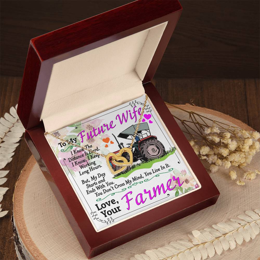 Farmer'S Future Wife - Interlocking Heart Necklace Interlocking Hearts Necklace