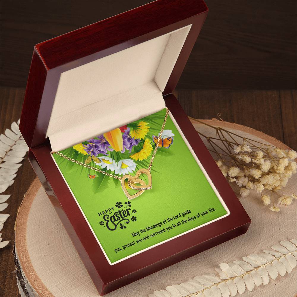 Happy Easter Gifts Interlocking Hearts Necklace