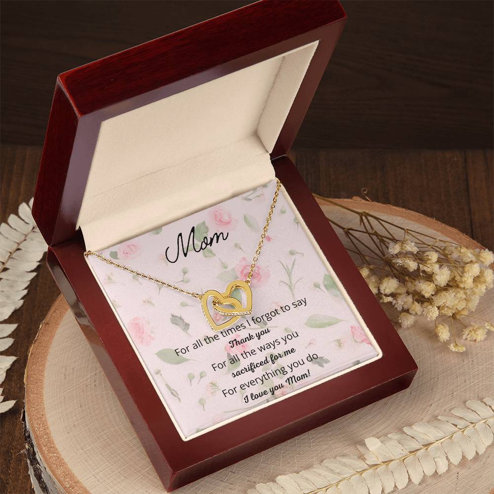 For All The Times I Forgot To Say Interlocking Hearts Necklace