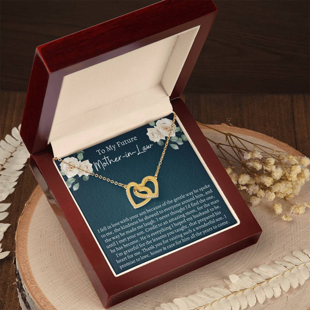 Future Mother In Law Interlocking Hearts Necklace
