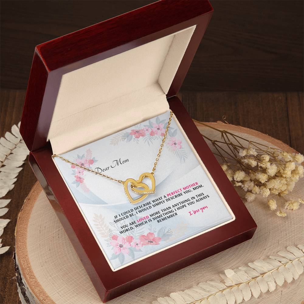 Never-Ending Love Necklace Gift Set For Mom Interlocking Hearts Necklace