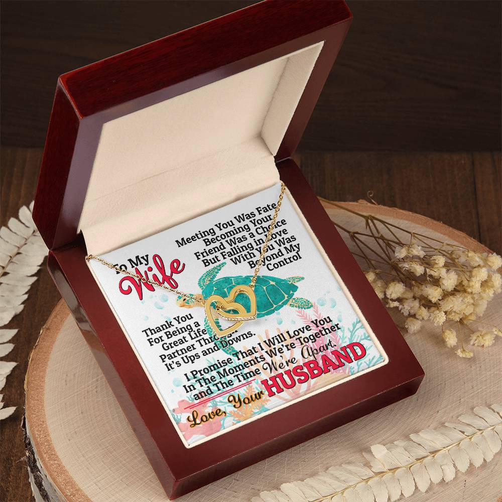 Gift For Wife - Interlocking Heart Necklace Interlocking Hearts Necklace