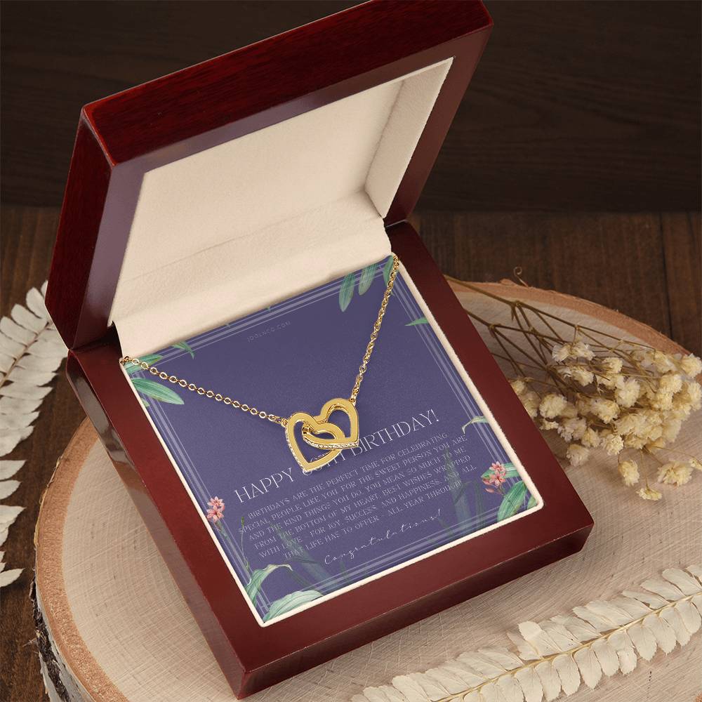 30Th Birthday Gifts For Women Necklace For Her 3 Decade Jewelry 30 Years Old 30Th Birthday Gift Necklace Jewelry Gift For Her Interlocking Hearts Necklace