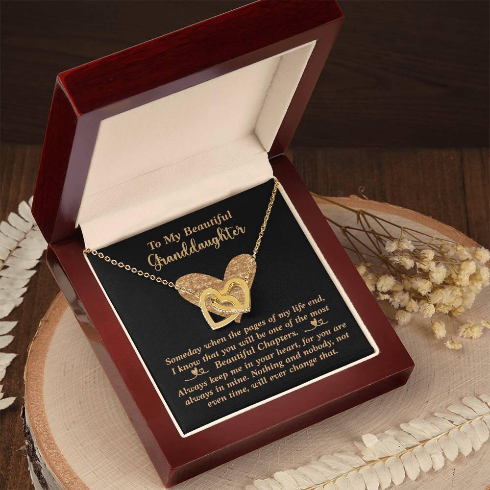 Granddaughter Necklace Interlocking Hearts Necklace