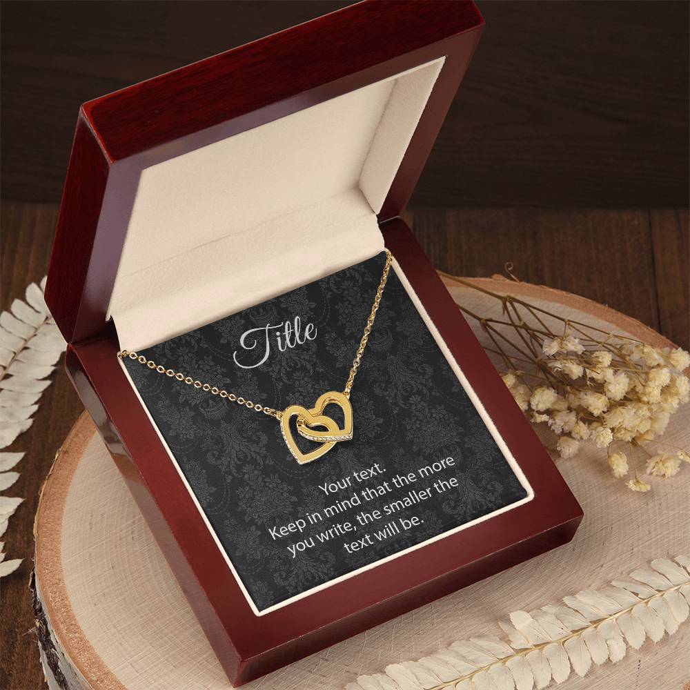 Custom Interlocking Hearts Interlocking Hearts Necklace