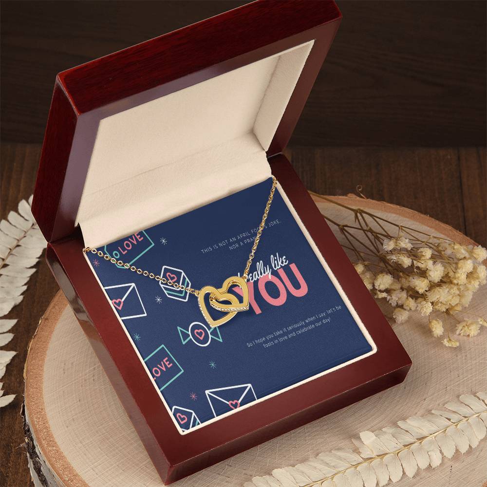 To My Love Interlocking Hearts Necklace