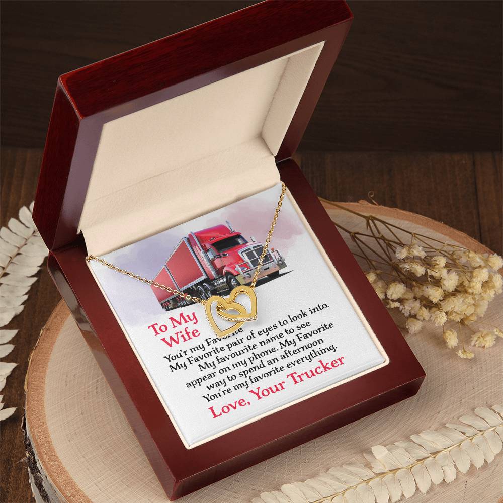 Trucker'S Wife - Interlocking Heart Necklace Interlocking Hearts Necklace