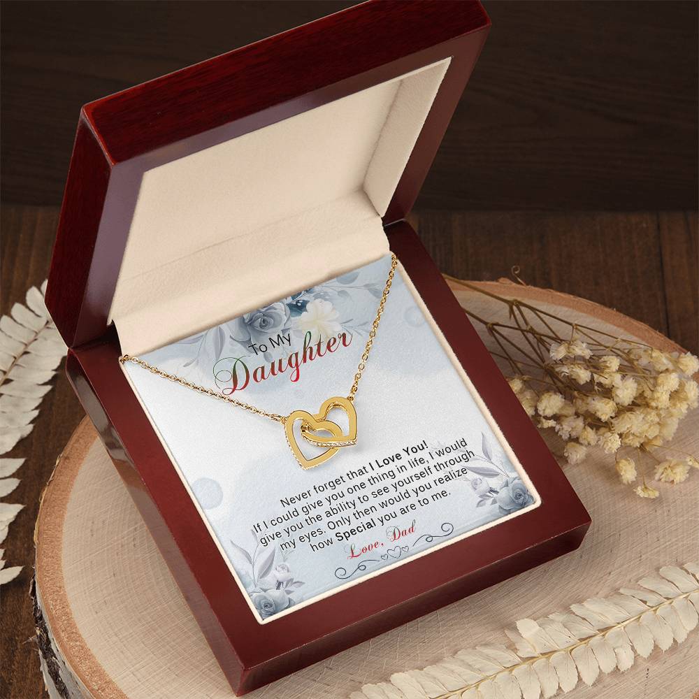 A Meaningful Gift For Daughter From Dad Interlocking Hearts Necklace