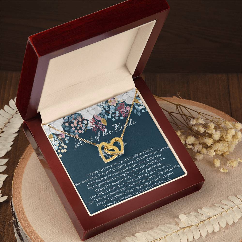 Aunt Of Bride Gift Aunt Of The Bride Necklace Aunt Interlocking Hearts Necklace Wedding Giftaunt Gift For Your Wedding Wedding Gift Aunt