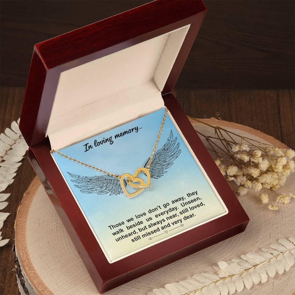 Interlocked Hearts Necklace - Loving Memories Interlocking Hearts Necklace