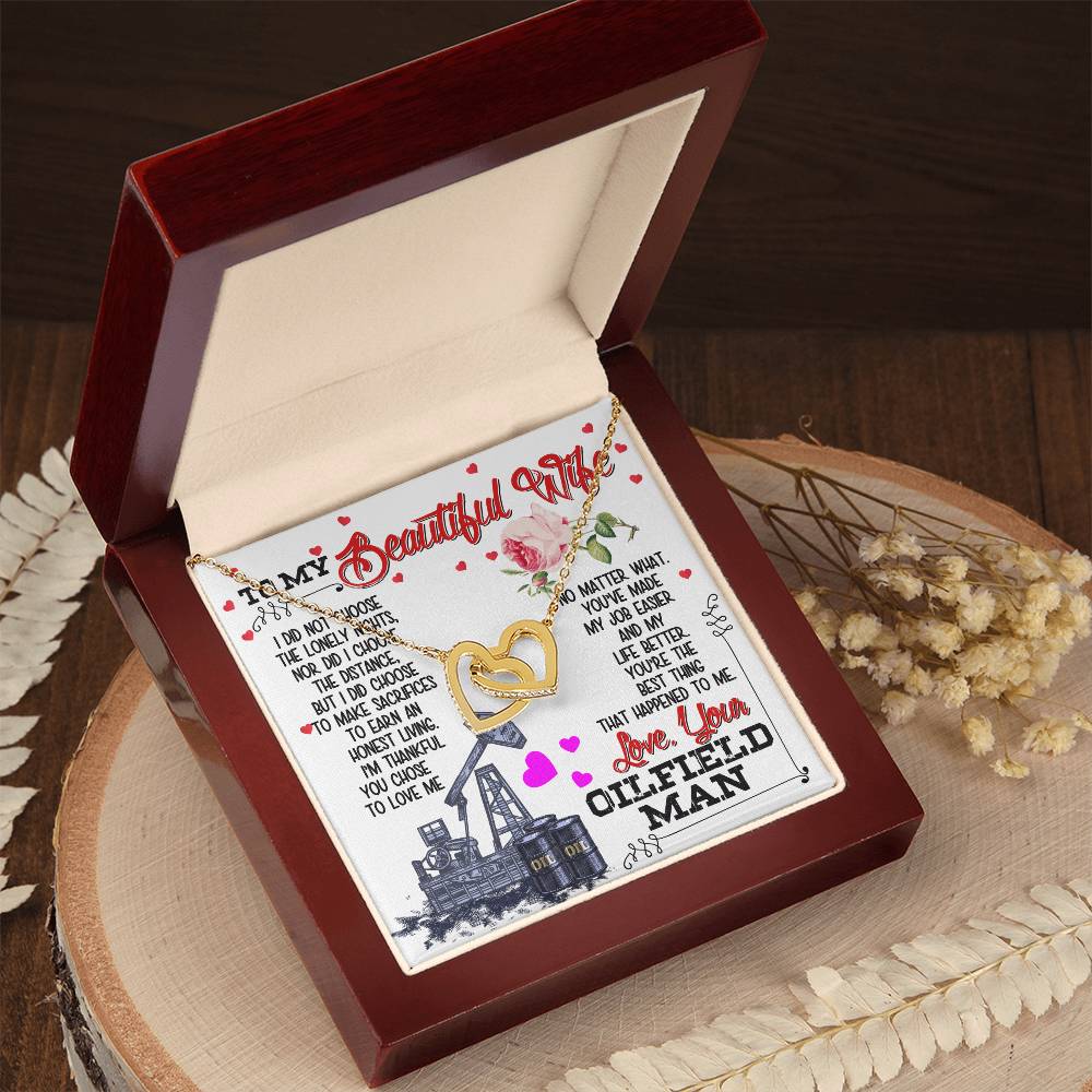 Oilfield Man'S Wife - Interlocking Heart Necklace Interlocking Hearts Necklace