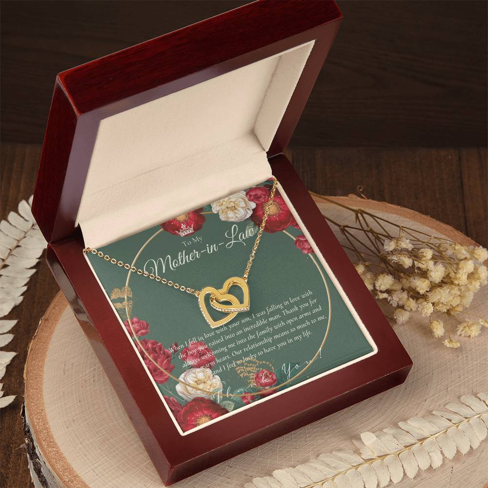 Mother In Law Gift Mom In Law Jewelry Mother'S Day Gift For Mother-In-Law Gift For Mother In Law Mother-In-Law Necklace Interlocking Hearts Necklace