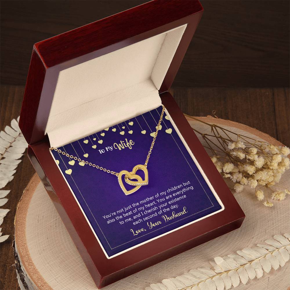 Interlocking Hearts Necklace Happy Anniversary You'Re Not Just The Mother Of My Children