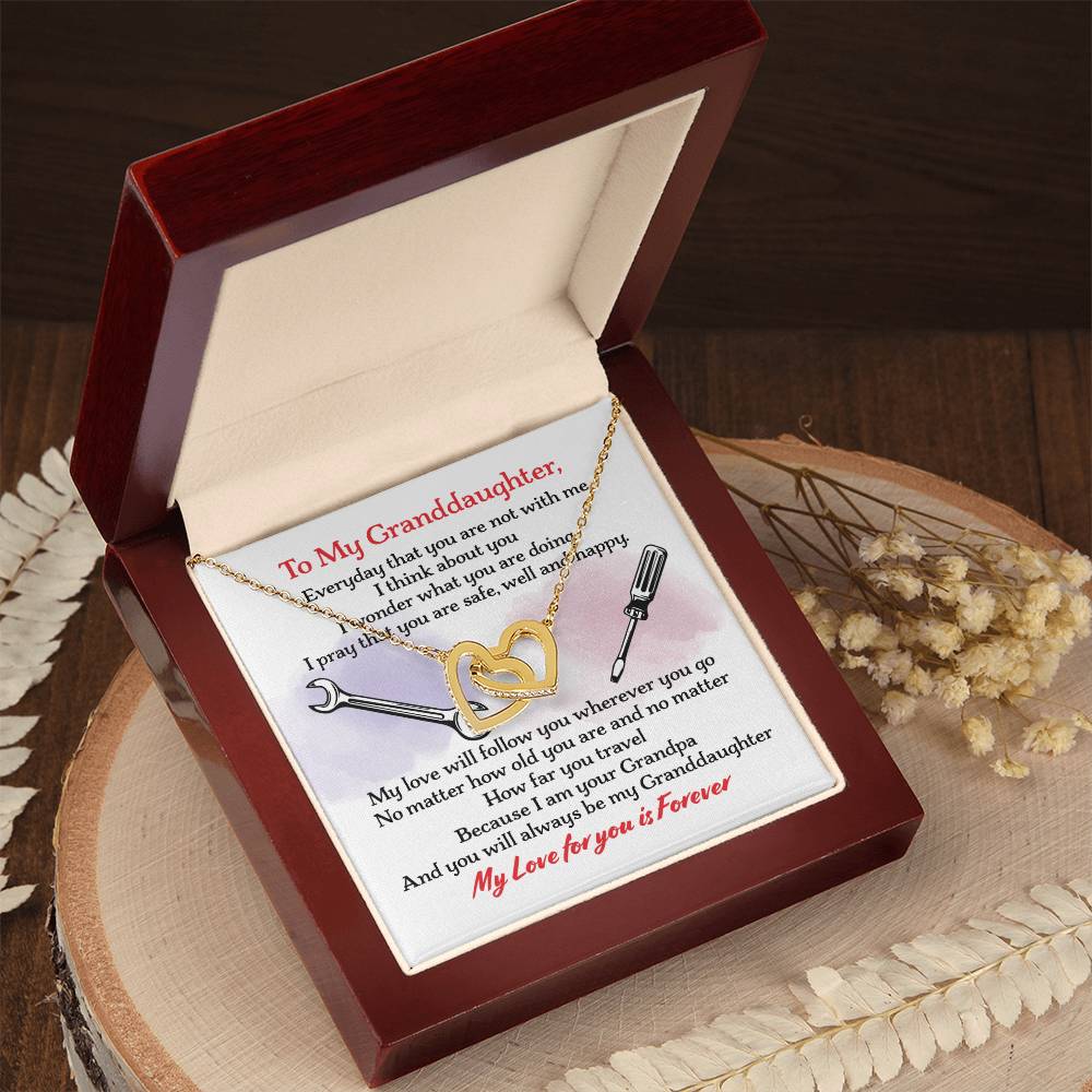 Mechanic'S Granddaughter - Interlocking Heart Necklace Interlocking Hearts Necklace