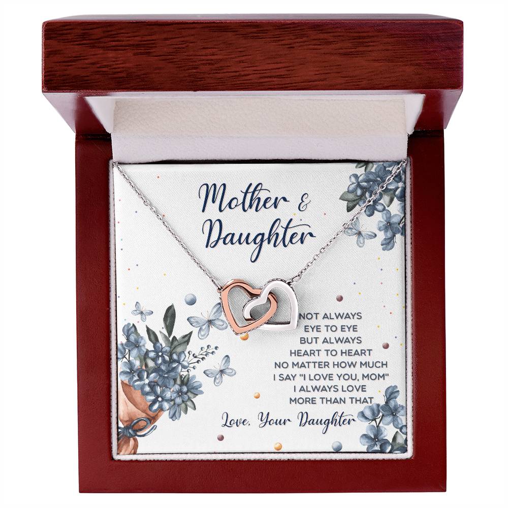 Interlocking Hearts Mother And Daughter Not Always Eye To Eye Interlocking Hearts Necklace