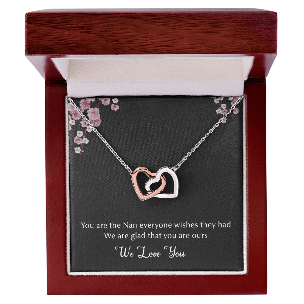 The Best Nan Interlocking Hearts Necklace