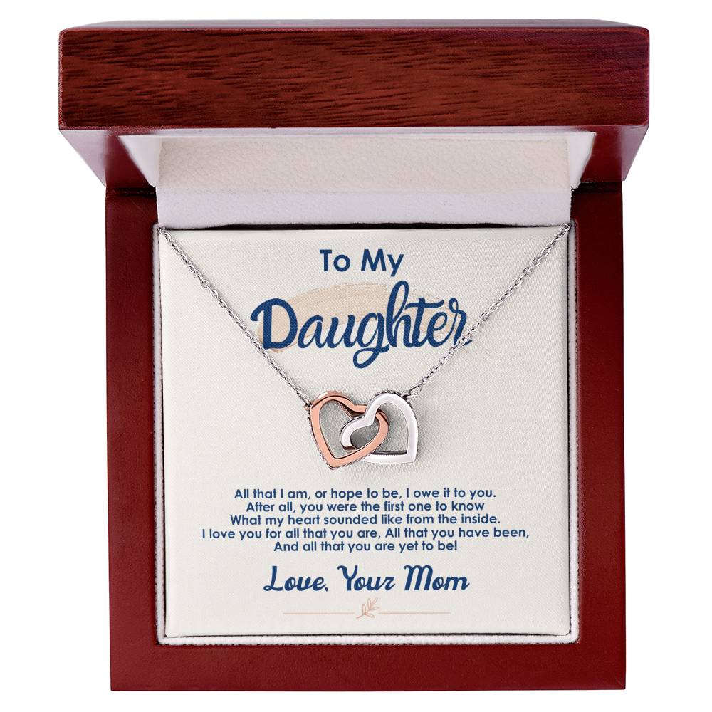 Collection Daughter - You Were The First One - Interlocking Hearts Necklace