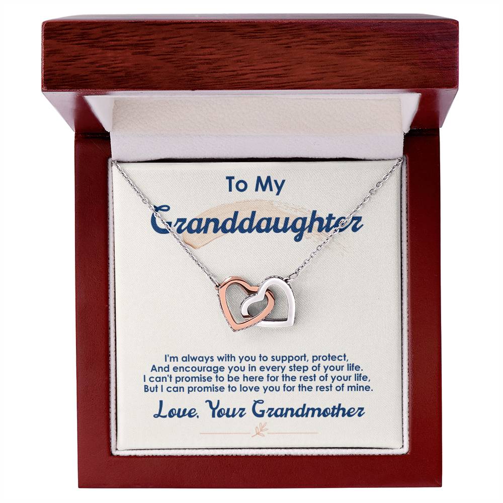 Collection Granddaughter - Every Step Of Your Life - Necklace Interlocking Hearts Necklace