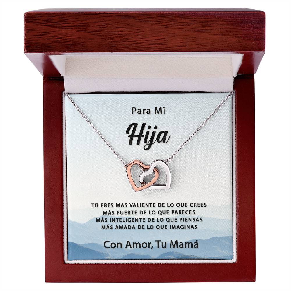 Mas Amada De Lo Que Imaginas Interlocking Hearts Necklace