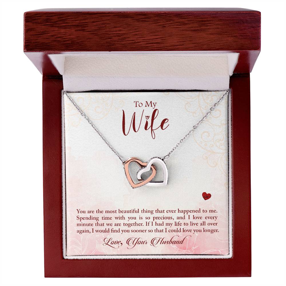 Interlocking Hearts Necklace Anniversary Gift For Wife Gift For Her From Husband Gift For Her Mothers Day Gift Valentines Day Gift Gifts For Wife Christmas Gift