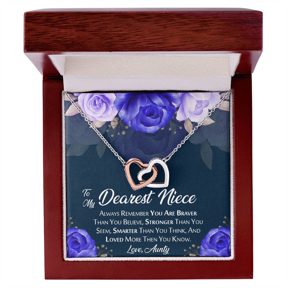 Beautiful Gift For Niece From Aunty Interlocking Hearts Necklace