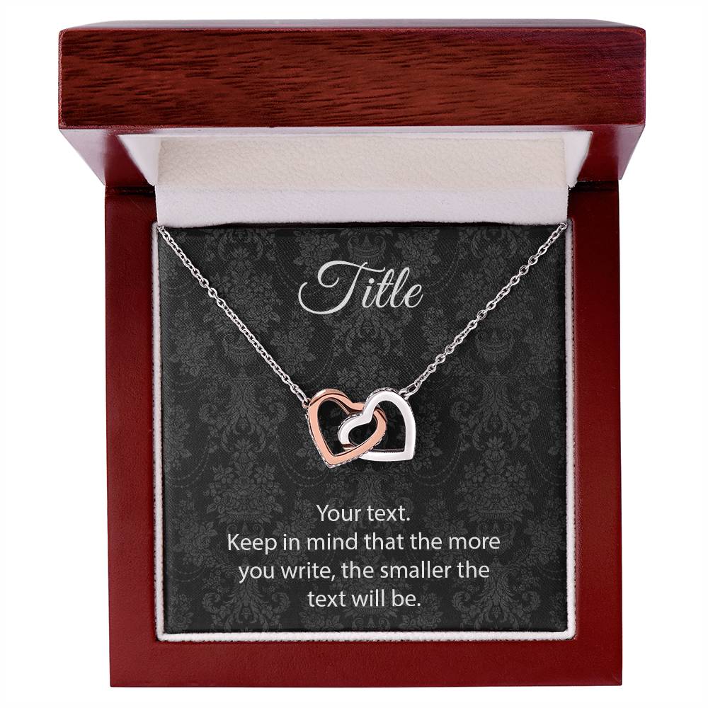 Custom Interlocking Hearts Interlocking Hearts Necklace