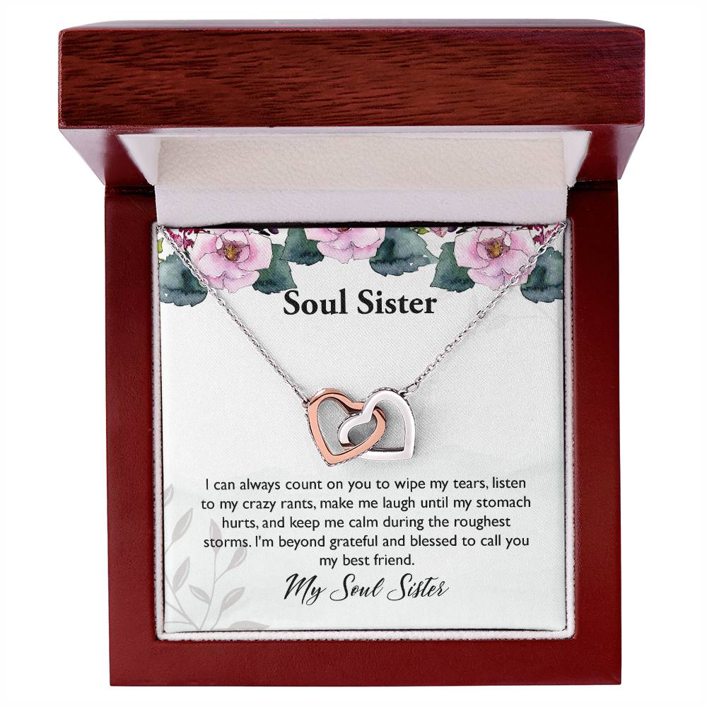 My Soul Sister Interlocking Hearts Necklace