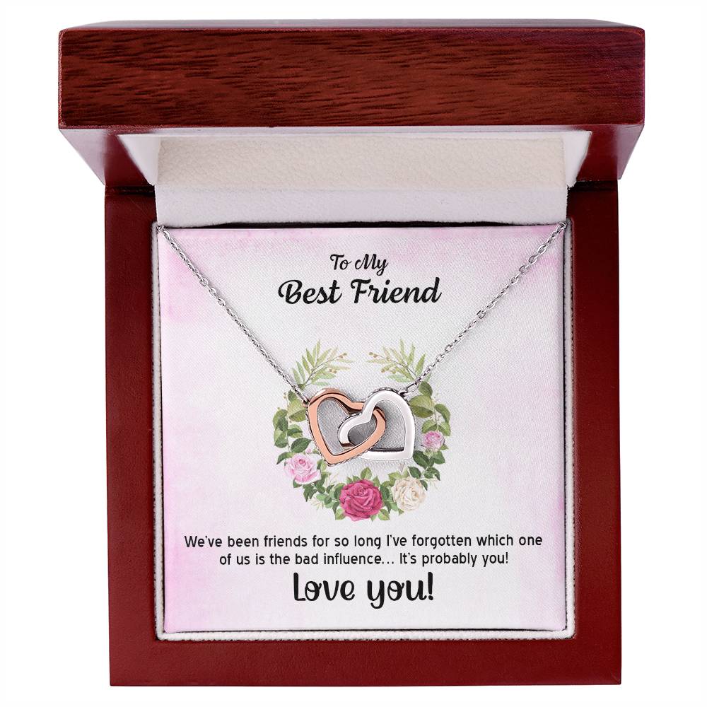 Interlocking Hearts Necklace To My Best Friend We'Ve Been Friends For So Long