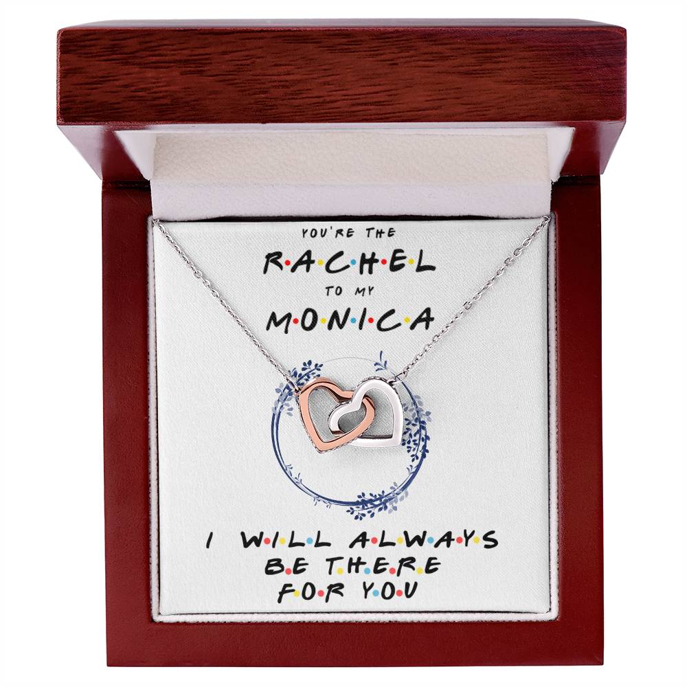 You'Re The Monica To My Phoebe Necklace Gift Bestfriend Birthday Gift Best Friend Gifts Friends Tv Show Necklace Friendship Necklace Interlocking Hearts Necklace