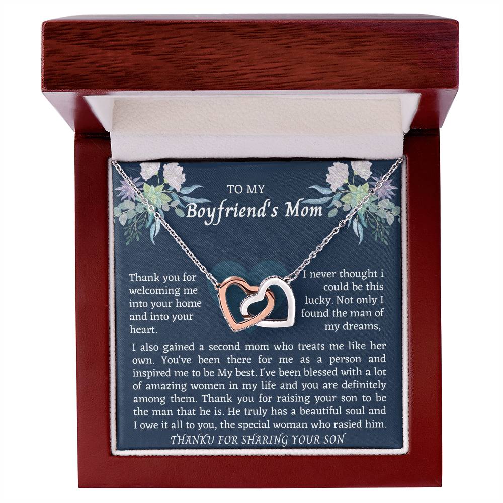 Interlocking Boyfriend Mom Interlocking Hearts Necklace