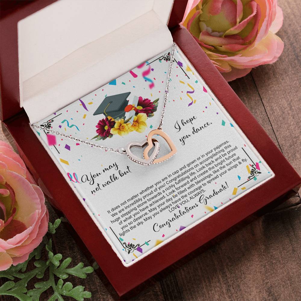 Graduation Gift For Daughter - Interlocking Heart Necklace Interlocking Hearts Necklace