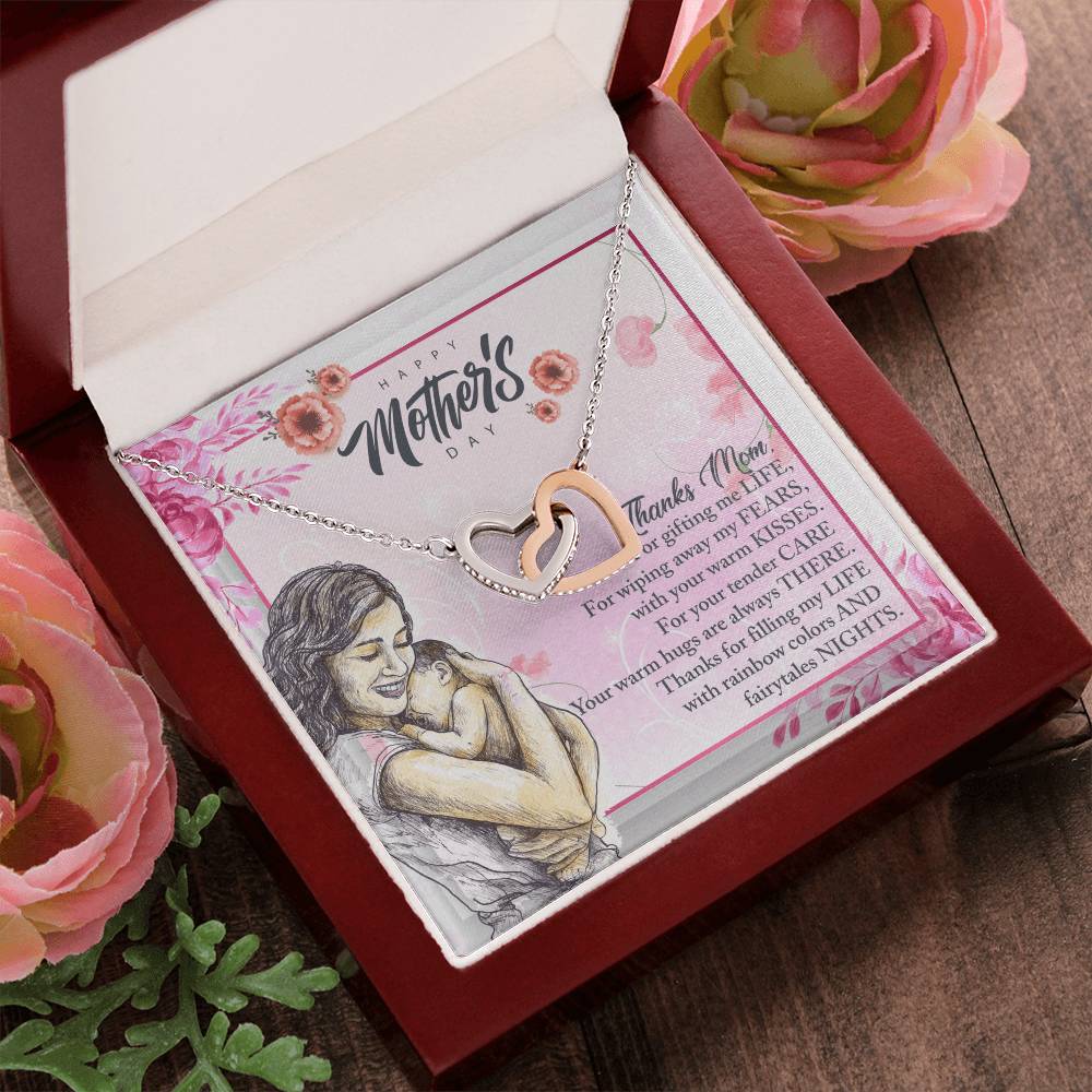 To My Great Mom - Happy Mother'S Day - Tmm12 Interlocking Hearts Necklace