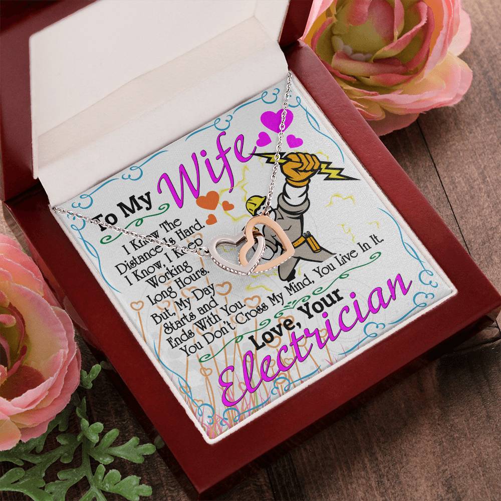 Electrician'S Wife - Interlocking Heart Necklace Interlocking Hearts Necklace