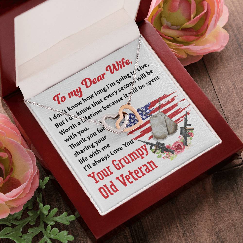 Veteran'S Wife - Interlocking Heart Necklace Interlocking Hearts Necklace