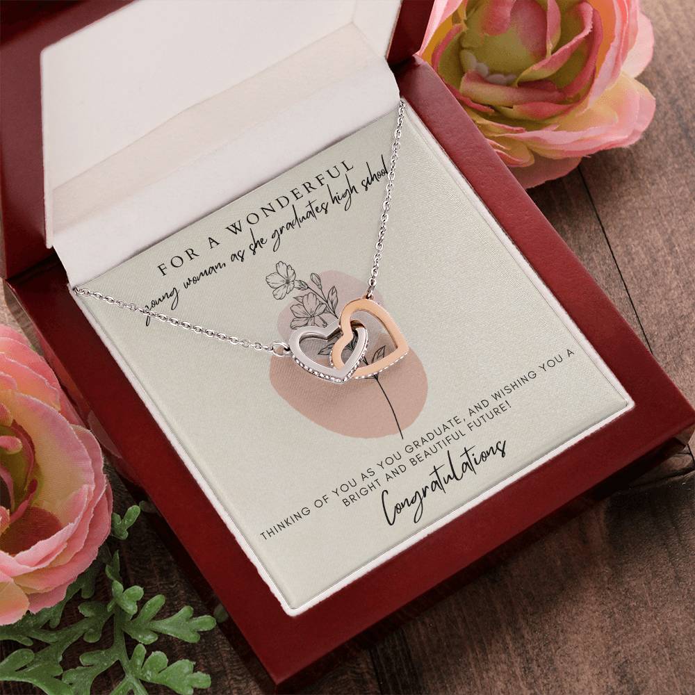 High School Graduation Interlocking Hearts Interlocking Hearts Necklace