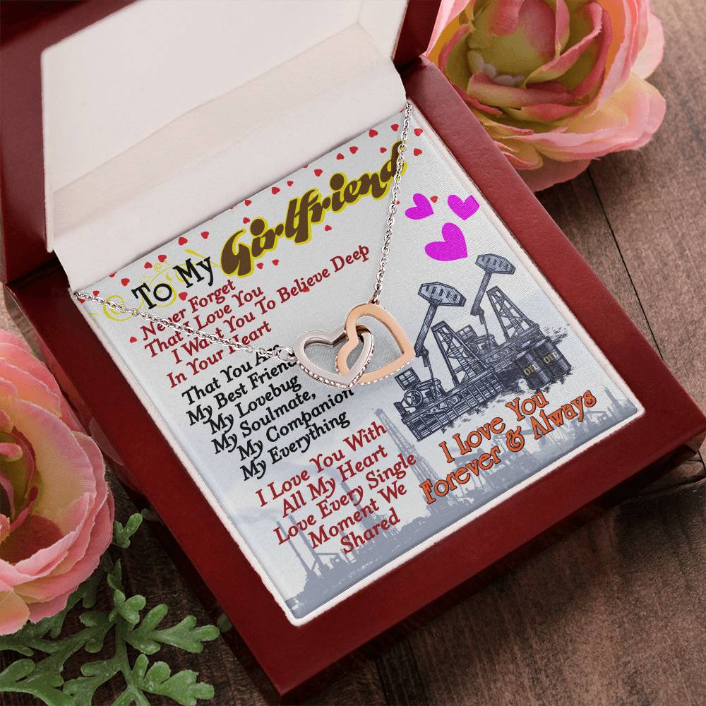 Oilfield Man'S Girlfriend - Interlocking Heart Necklace Interlocking Hearts Necklace