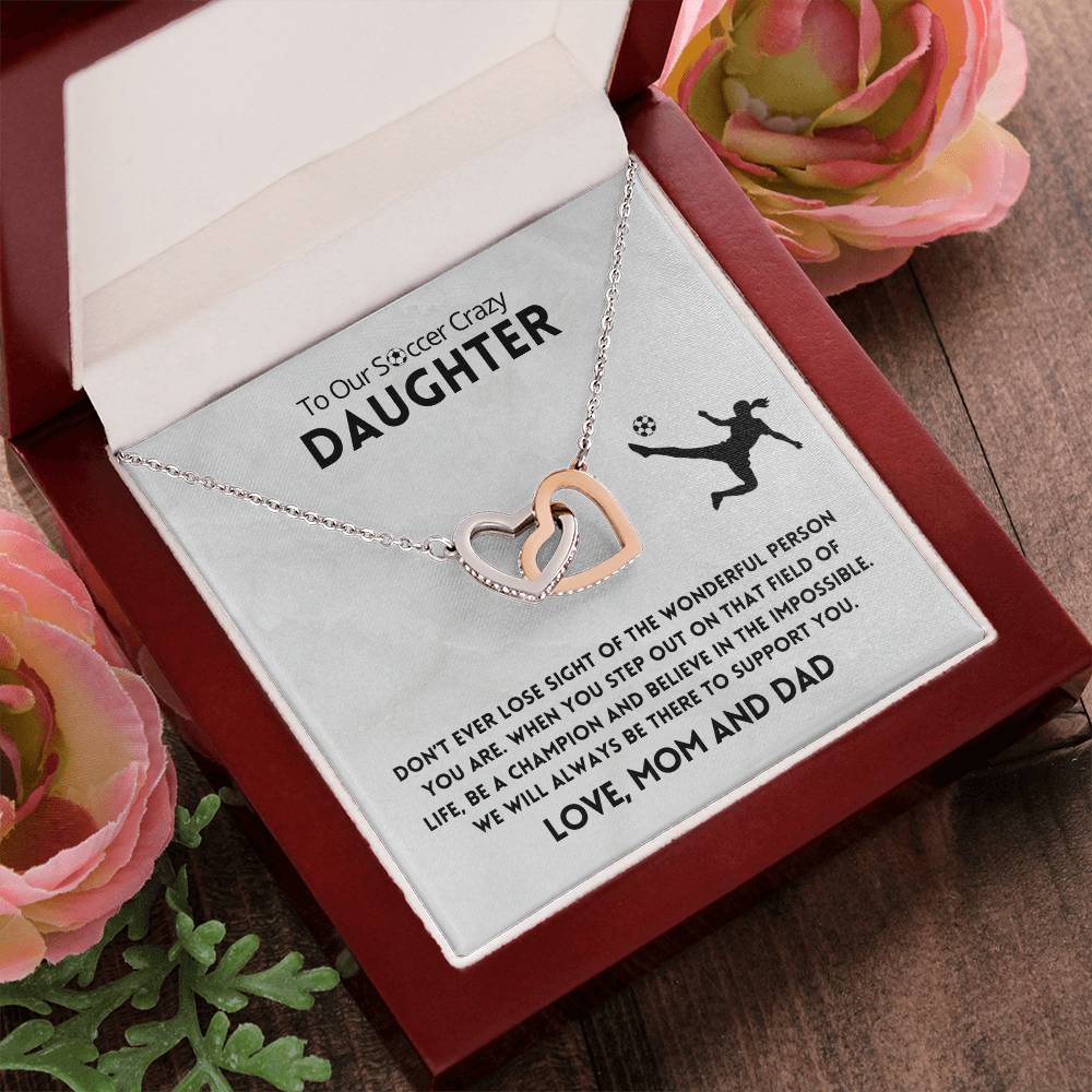 Don'T Ever Lose Sight Necklace Interlocking Hearts Necklace